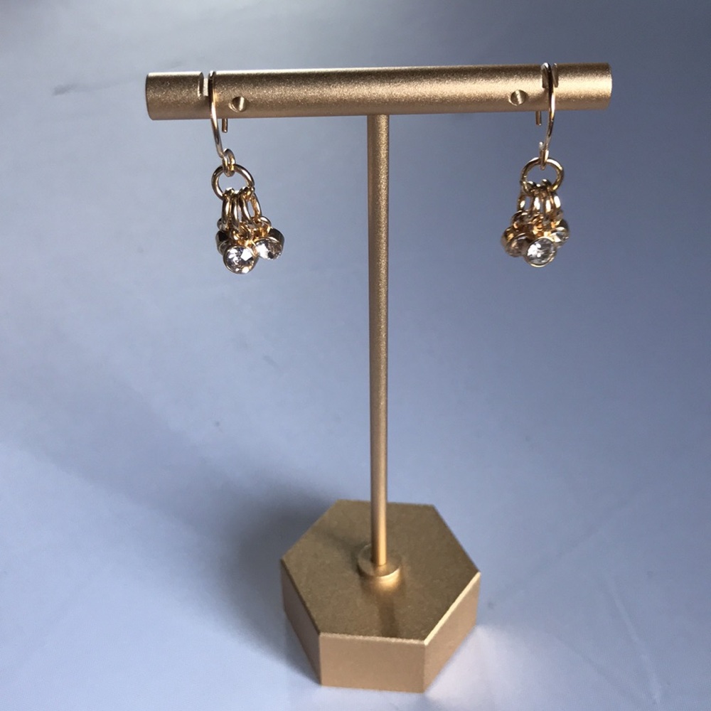 New! Swarovski Crystal Drop Gold Filled Earrings - Picture 4 of 10